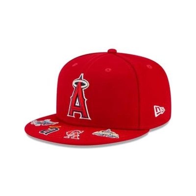 Sapca New Era Los Angeles Angels MLB Visor Hit 59FIFTY Fitted - Rosii